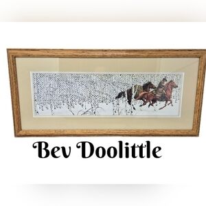 Bev Doolittle Sacred Ground Print Camouflage Technique Fur Trapper On Horse Back